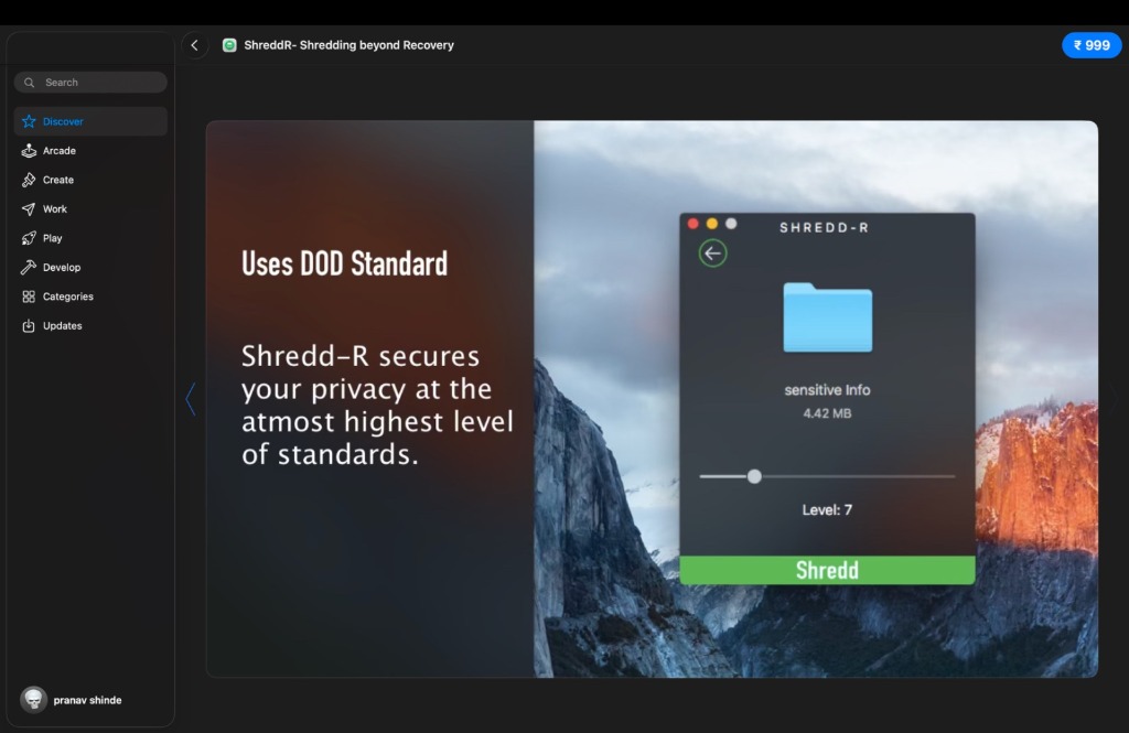 ShreddR Interface 2